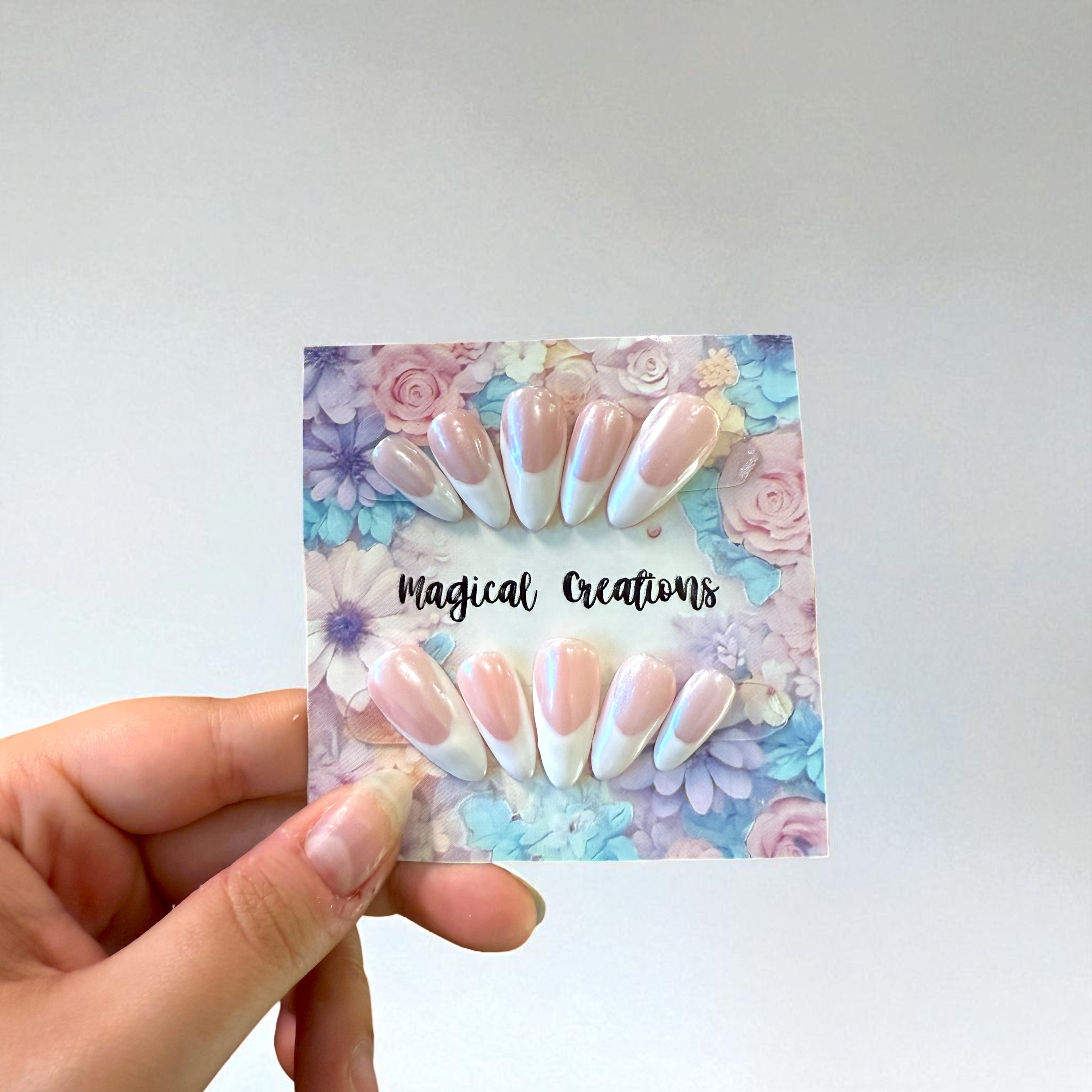 Tekokynnet - Elegant Chrome French Tips