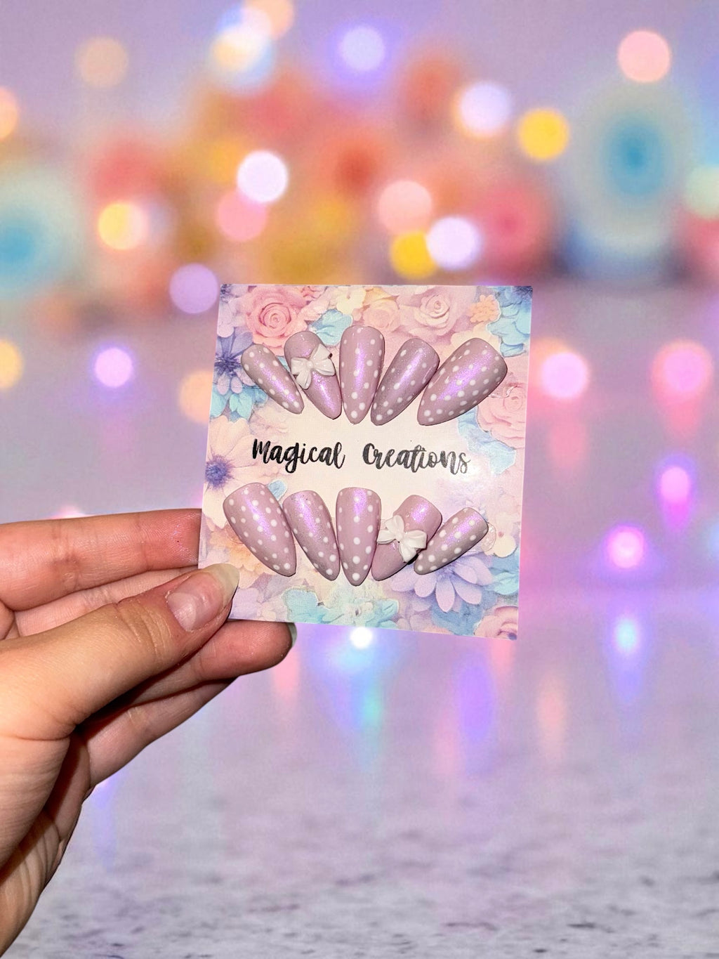 Tekokynnet - Dreamy Polka Bow