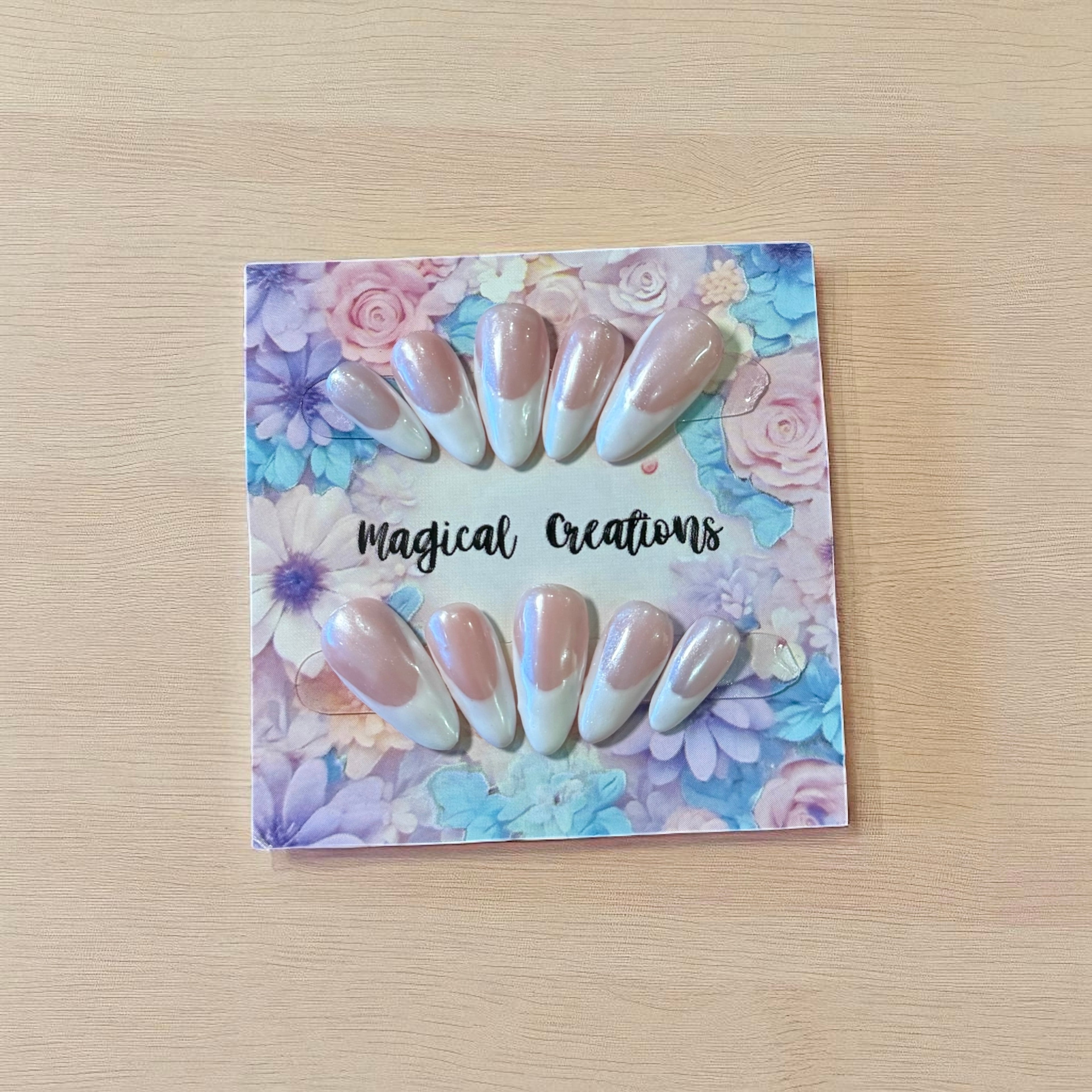 Tekokynnet - Elegant Chrome French Tips