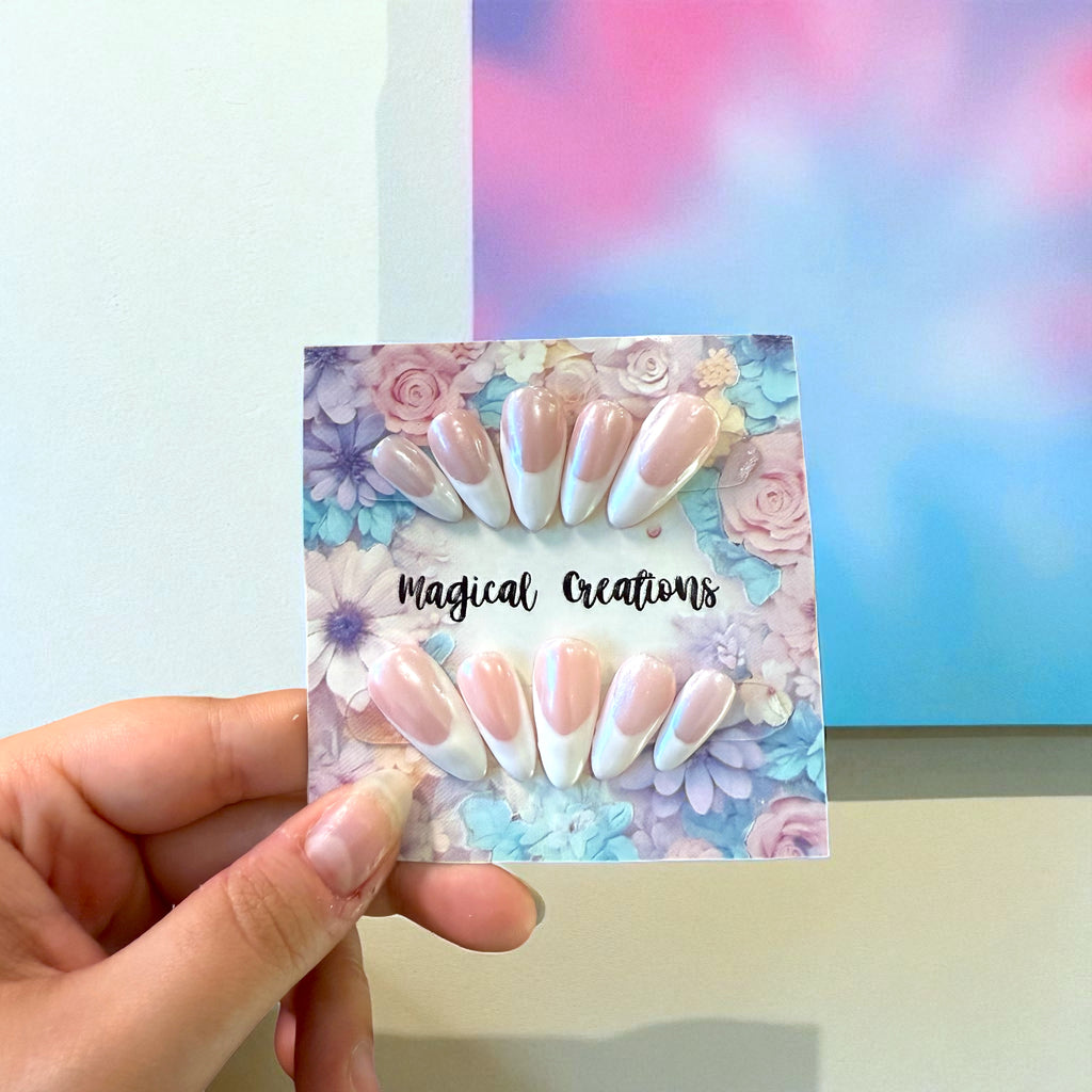 Tekokynnet - Elegant Chrome French Tips